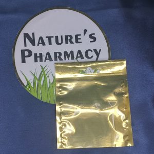 Gold Sealable Plastic Window Bag(120mm x 100mm)
