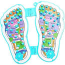 Foot shape  Acupuncture Point Massage Pad