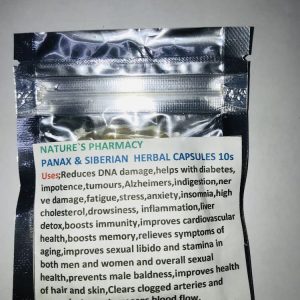 PANAX AND SIBERIAN GINSENG HERBAL CAPSULES 10s