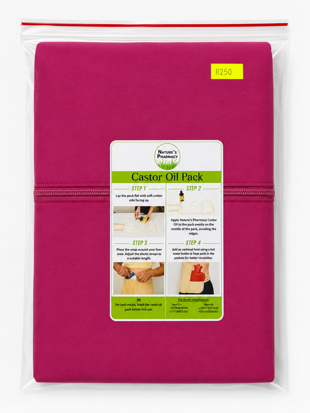 CASTOR OIL PACK (waist wrap)