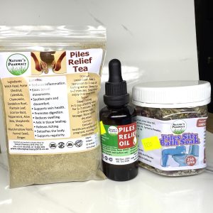 Piles relief Herbal Tea,Oil and Sitz bath (Trio set)Combo