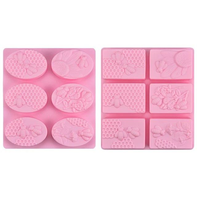 Honeycomb Soap Mold Silicone Soap Molds for Handmade Soap Rectangular - Image 4