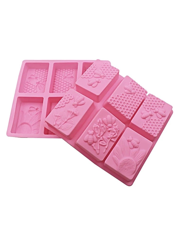 Honeycomb Soap Mold Silicone Soap Molds for Handmade Soap Rectangular - Image 7