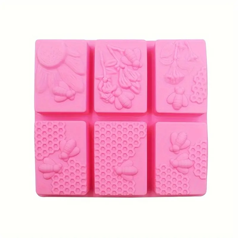 Honeycomb Soap Mold Silicone Soap Molds for Handmade Soap Rectangular - Image 8