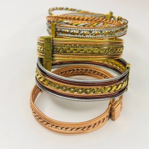 Copper brass silver hand crafted bracelets/bangles