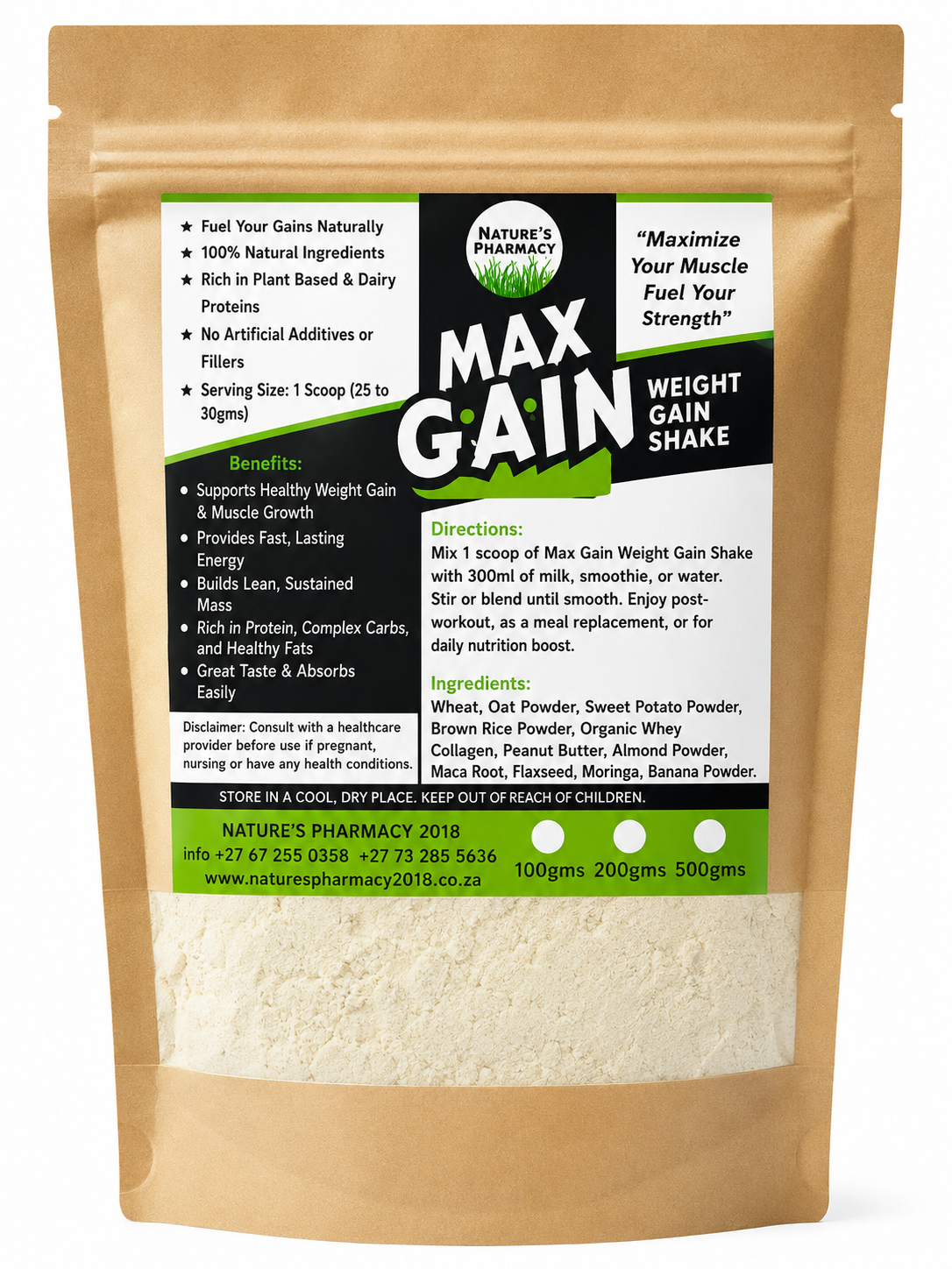 Max Gain Weight Gain shake 100gms