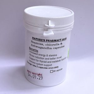 Seamoss Chlorella Ashwaghanda 3 in 1 herbal capsules 60s