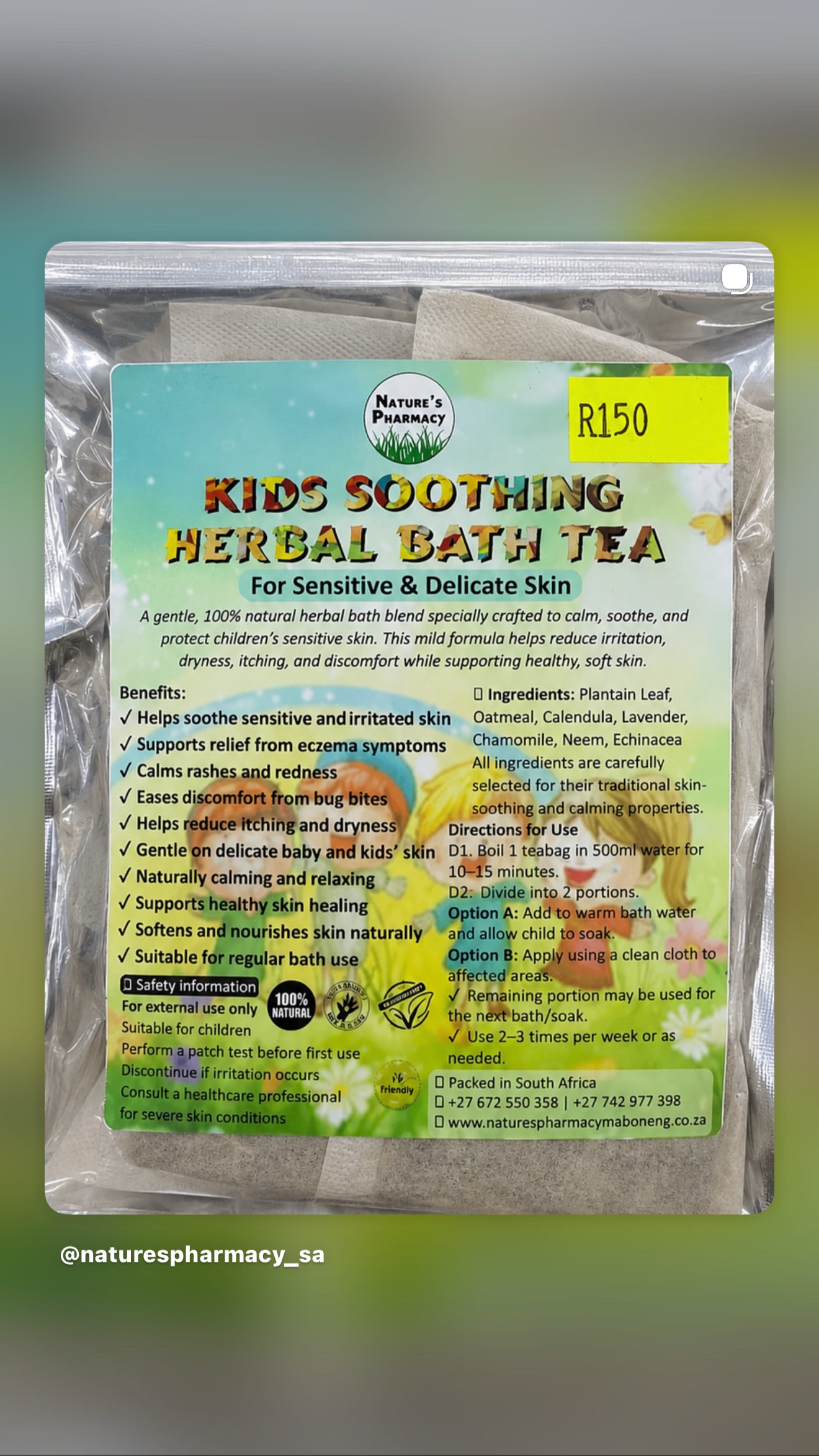 Kids soothing herbal bath tea - Image 3