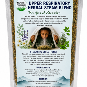Upper respiratory steam herbal blend