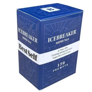 Icebreaker Deeper Talk Deck by BestSelf ― Powerful Conversation Cards to Grow and Strengthen Relationships by Cultivating Open, Engaging and Meaningful Interactions ― 150 Prompts