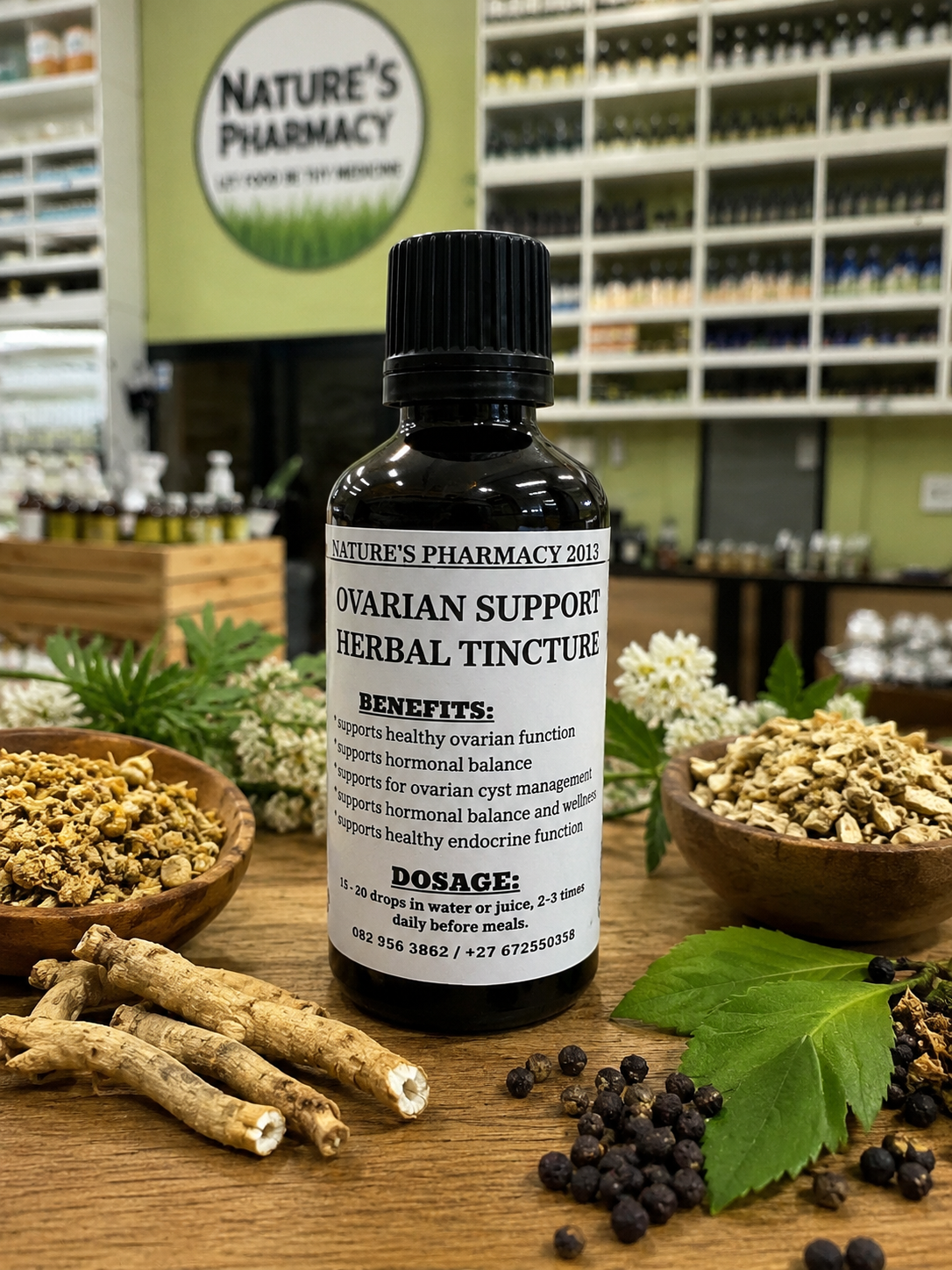 Ovarian support herbal tincture 50mls